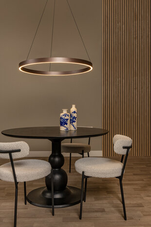 Lucide LIANE - Hängeleuchte - Ø 80 cm - LED - CCT - Rostbraun