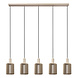 Lucide LAMBRES - Hängeleuchte - 5xE27 - Taupe Lucide LAMBRES - Hängeleuchte - 5xE27 - Taupe