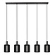 Lucide LAMBRES - Pendelleuchte - 5xE27 - Schwarz Lucide LAMBRES - Pendelleuchte - 5xE27 - Schwarz