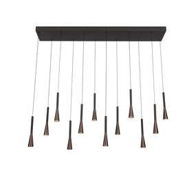 Lucide Premium JOAKIM - Hängeleuchte - LED Dimb. - CCT - 12x7W 2700K/4000K - Kaffee Lucide Premium JOAKIM - Hängeleuchte - LED Dimb. - CCT - 12x7W 2700K/4000K - Kaffee