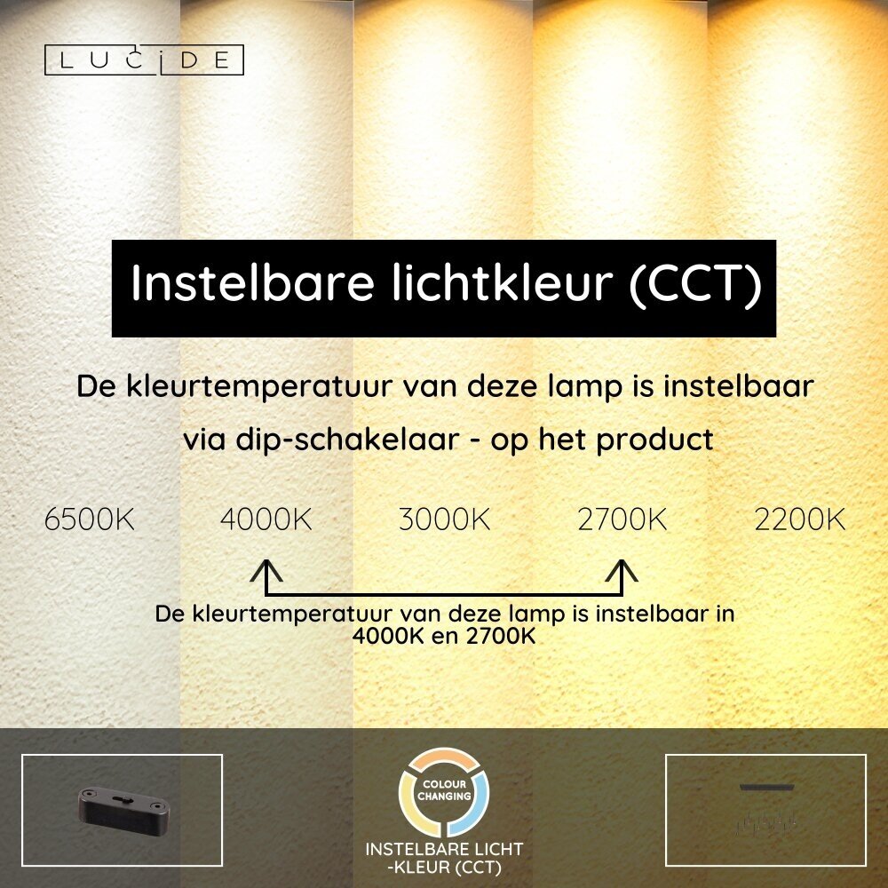 Lucide Premium JOAKIM - Hängeleuchte - LED Dimb. - CCT - 12x7W 2700K/4000K - Kaffee