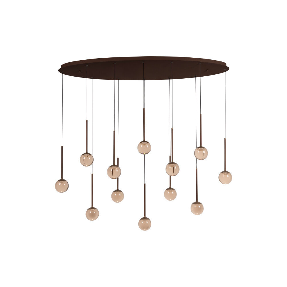 Lucide Premium CALINA - Hängeleuchte - LED Dimb. - CCT - 12x7W 2200K/3300K - Kaffee Lucide Premium CALINA - Hängeleuchte - LED Dimb. - CCT - 12x7W 2200K/3300K - Kaffee