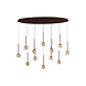 Lucide Premium CALINA - Hängeleuchte - LED Dimb. - CCT - 12x7W 2200K/3300K - Kaffee Lucide Premium CALINA - Hängeleuchte - LED Dimb. - CCT - 12x7W 2200K/3300K - Kaffee