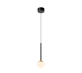 Lucide Premium CALINA - Hängeleuchte - Ø 9,9 cm - LED Dimb. - CCT - 1x7W 2200K/3300K - Schwarz