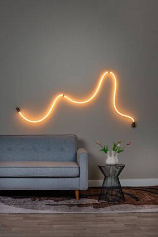 Lucide JANDERIN - Wandleuchte - LED Dimb. - CCT - 1x48W 2700K/4000K - Manueller Bewegungssensor - Farbe Champagner