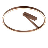 Lucide Premium APPLAUSE - Deckenleuchte - Ø 60 cm - LED Dimb. - CCT - 1x43,6W 2700K/4000K - Kaffee