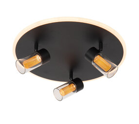 Lucide EVERINA - Deckenleuchte - Ø 40 cm - LED Dimb. - CCT - 2200K/6500K - Schwarz Lucide EVERINA - Deckenleuchte - Ø 40 cm - LED Dimb. - CCT - 2200K/6500K - Schwarz