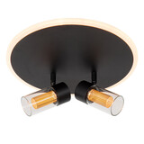 Lucide EVERINA - Deckenleuchte - Ø 30 cm - LED Dimb. - CCT - 2200K/6500K - Schwarz