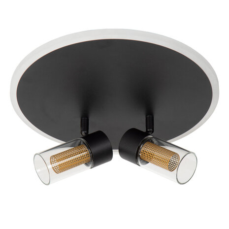 Lucide EVERINA - Deckenleuchte - Ø 30 cm - LED Dimb. - CCT - 2200K/6500K - Schwarz