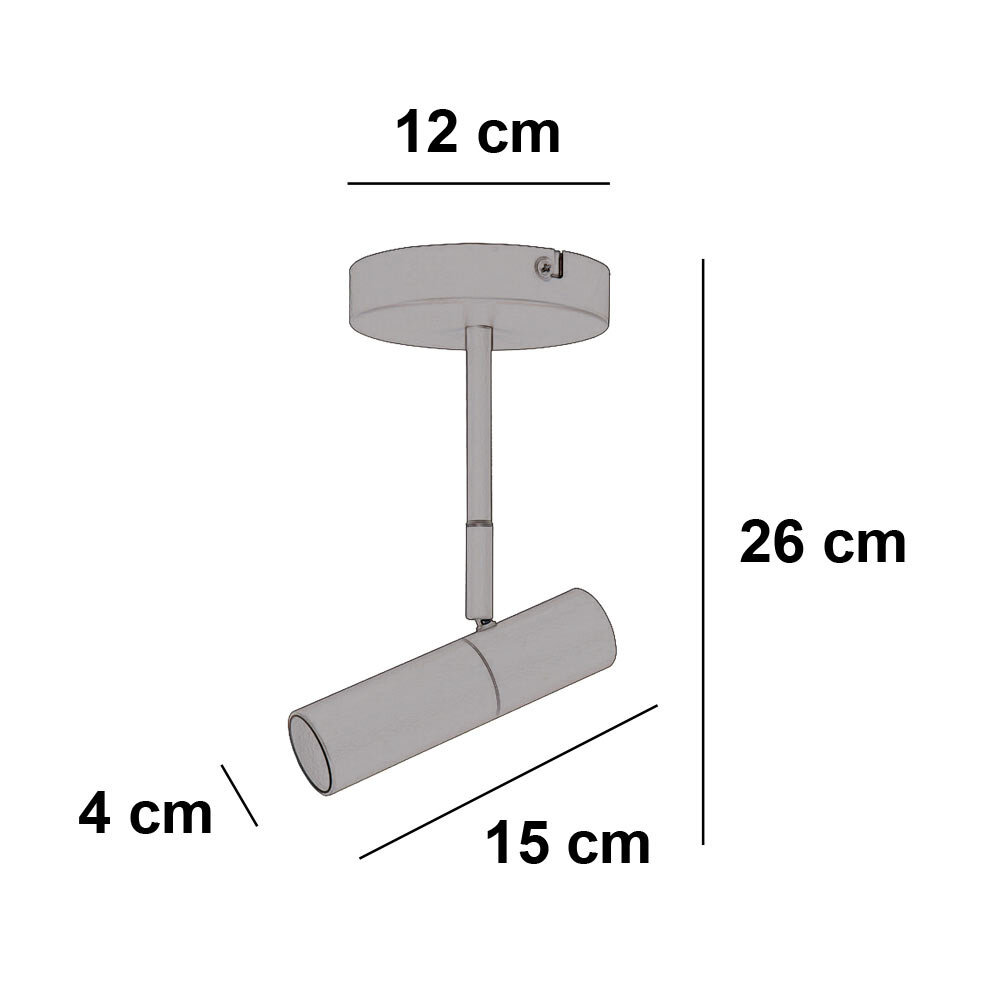 Freelight Spot Undici 1 Licht Ø 12 cm beige
