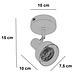 Freelight Spot Lunata 1 Licht Ø 10 cm beige Freelight Spot Lunata 1 Licht Ø 10 cm beige