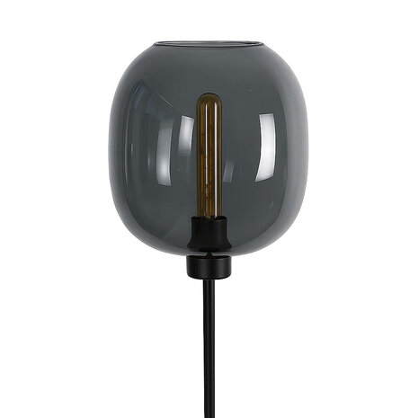 Highlight Stehleuchte Bellini H 134-190 cm rauch schwarz Highlight Stehleuchte Bellini H 134-190 cm rauch schwarz