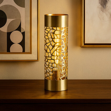 Freelight Tischleuchte Giraffa H 42 cm matt gold Freelight Tischleuchte Giraffa H 42 cm matt gold