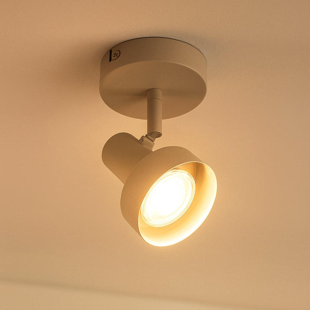 Freelight Spot Lunata 1 Licht Ø 10 cm beige Freelight Spot Lunata 1 Licht Ø 10 cm beige