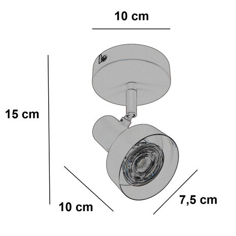 Freelight Spot Lunata 1 Licht Ø 10 cm beige Freelight Spot Lunata 1 Licht Ø 10 cm beige