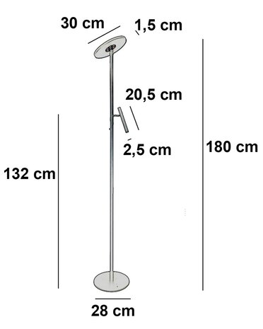 Freelight Stehleuchte Stanza 2 Licht H 180 cm schwarz Freelight Stehleuchte Stanza 2 Licht H 180 cm schwarz