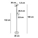Freelight Stehleuchte Stanza 2 Licht H 180 cm beige Freelight Stehleuchte Stanza 2 Licht H 180 cm beige