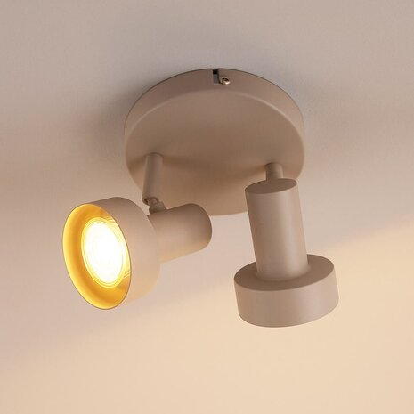 Freelight Spot Lunata 2 Licht Ø 15 cm beige Freelight Spot Lunata 2 Licht Ø 15 cm beige