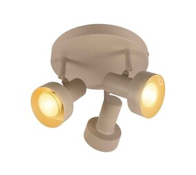 Freelight Spot Lunata 3-Licht Ø 20 cm beige