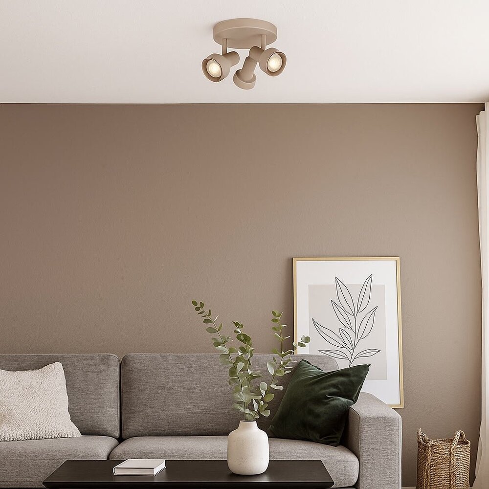 Freelight Spot Lunata 3-Licht Ø 20 cm beige Freelight Spot Lunata 3-Licht Ø 20 cm beige