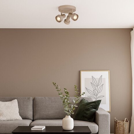 Freelight Spot Lunata 3-Licht Ø 20 cm beige Freelight Spot Lunata 3-Licht Ø 20 cm beige