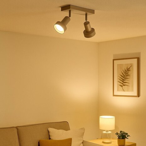 Freelight Spot Lunata 2-Licht L 30 cm beige Freelight Spot Lunata 2-Licht L 30 cm beige