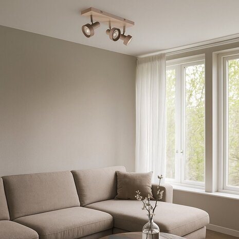 Freelight Spot Lunata 3-Licht L 50 cm beige Freelight Spot Lunata 3-Licht L 50 cm beige