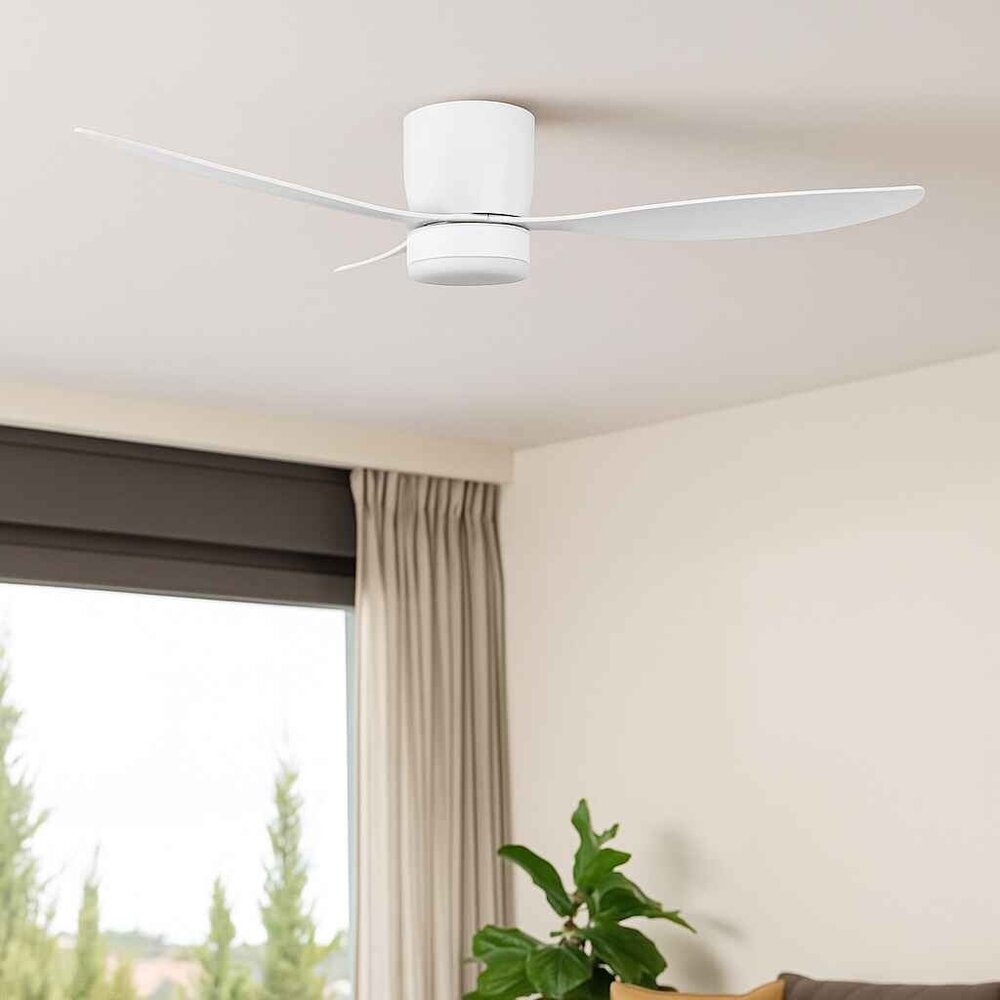 Freelight Deckenventilator Brezza Ø 132 cm mit Beleuchtung weiß