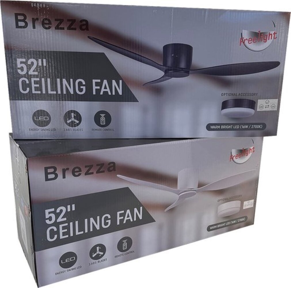 Freelight Deckenventilator Brezza Ø 132 cm mit Beleuchtung weiß