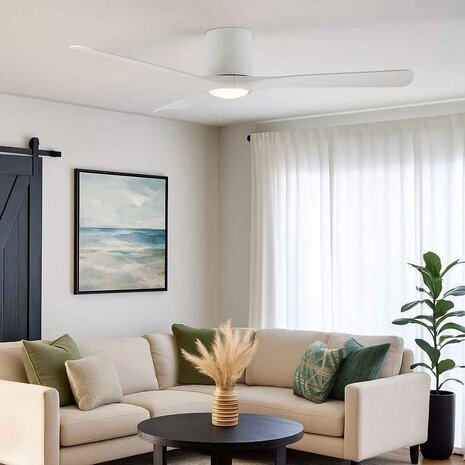 Freelight Deckenventilator Storm WIFI Ø 132 cm mit LED silent weiß Freelight Deckenventilator Storm WIFI Ø 132 cm mit LED silent weiß