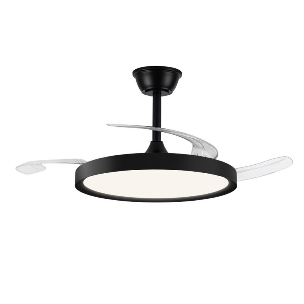 CristalRecord Deckenventilator Polaris Ø 106 cm schwarz