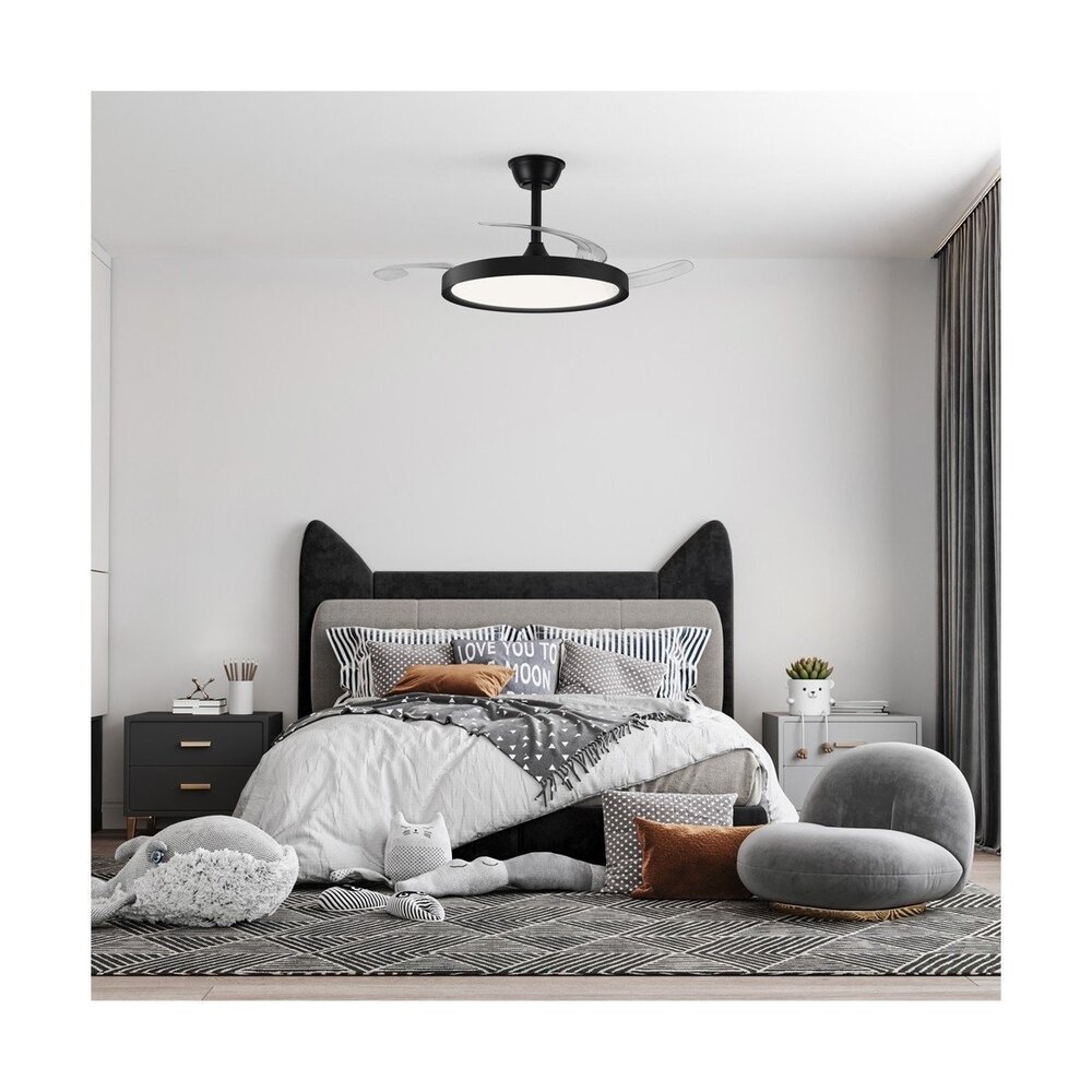 CristalRecord Deckenventilator Polaris Ø 106 cm schwarz