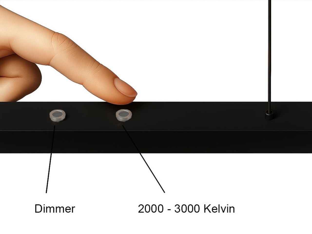 Freelight Hängeleuchte Traiano L 120 cm schwarz Freelight Hängeleuchte Traiano L 120 cm schwarz