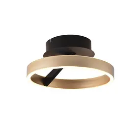 Freelight Deckenleuchte Pilota Ø 30 cm schwarz gold Freelight Deckenleuchte Pilota Ø 30 cm schwarz gold