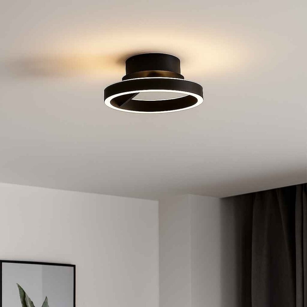 Freelight Deckenleuchte Pilota Ø 30 cm schwarz