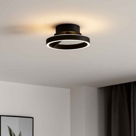 Freelight Deckenleuchte Pilota Ø 30 cm schwarz