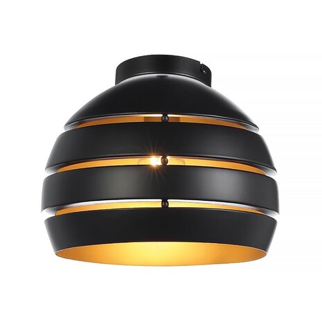 Freelight Deckenleuchte Djarin Ø 28 cm schwarz gold Freelight Deckenleuchte Djarin Ø 28 cm schwarz gold