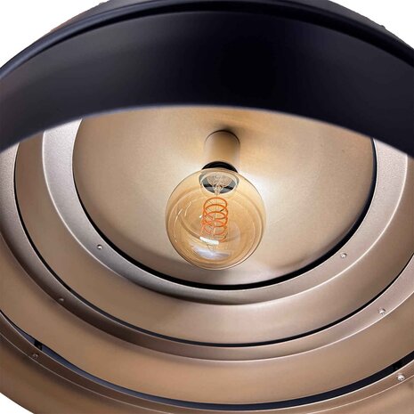 Freelight Hängeleuchte Djarin Ø 40 cm Schwarz Gold Freelight Hängeleuchte Djarin Ø 40 cm Schwarz Gold