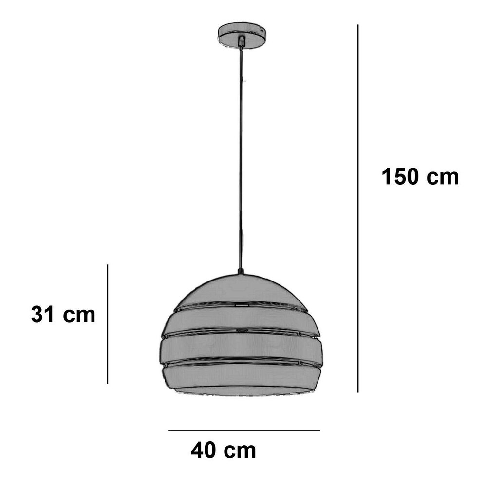 Freelight Hängeleuchte Djarin Ø 40 cm Schwarz Gold Freelight Hängeleuchte Djarin Ø 40 cm Schwarz Gold