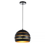 Freelight Hängeleuchte Djarin Ø 28 cm Schwarz Gold Freelight Hängeleuchte Djarin Ø 28 cm Schwarz Gold