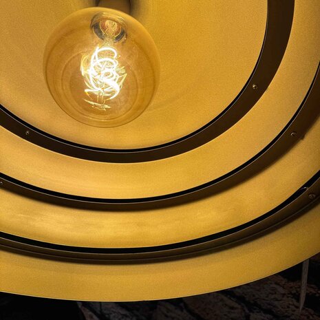 Freelight Hängeleuchte Djarin 3 Licht Ø 50 cm Schwarz Gold Freelight Hängeleuchte Djarin 3 Licht Ø 50 cm Schwarz Gold