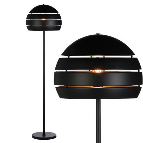 Freelight Stehleuchte Djarin H 150 cm Schwarz Gold Freelight Stehleuchte Djarin H 150 cm Schwarz Gold