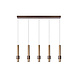 Lucide MARGARY - 2nd chance Pendelleuchte - LED Dimb. - 5x4,2W 2700K - Kaffee Lucide MARGARY - 2nd chance Pendelleuchte - LED Dimb. - 5x4,2W 2700K - Kaffee
