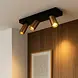 Highlight Spot Eliano 3-Licht L 36 cm schwarz bronze Highlight Spot Eliano 3-Licht L 36 cm schwarz bronze