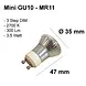 Highlight LED GU10 mini 3,5 Watt 3-stufig dimmbar Highlight LED GU10 mini 3,5 Watt 3-stufig dimmbar