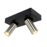 Highlight Spot Eliano 2-Licht L 24 cm Schwarz Matt Chrom Highlight Spot Eliano 2-Licht L 24 cm Schwarz Matt Chrom