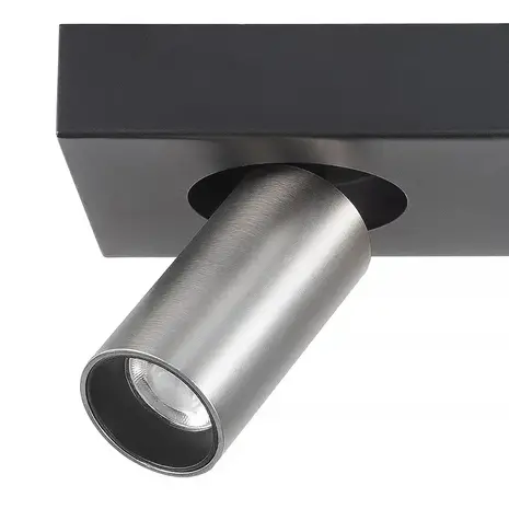 Highlight Spot Eliano 2-Licht L 24 cm Schwarz Matt Chrom