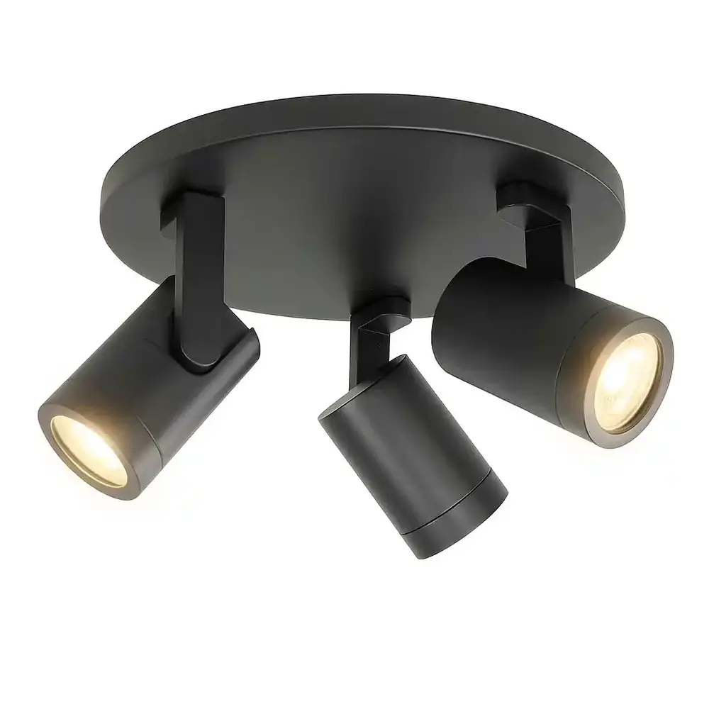 Highlight Spot HALO 3-Licht rund schwarz Highlight Spot HALO 3-Licht rund schwarz