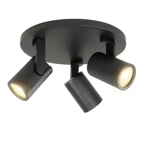 Highlight Spot HALO 3-Licht rund schwarz Highlight Spot HALO 3-Licht rund schwarz