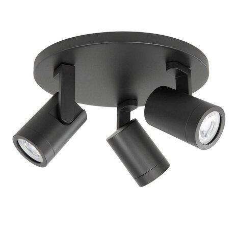 Highlight Spot HALO 3-Licht rund schwarz Highlight Spot HALO 3-Licht rund schwarz